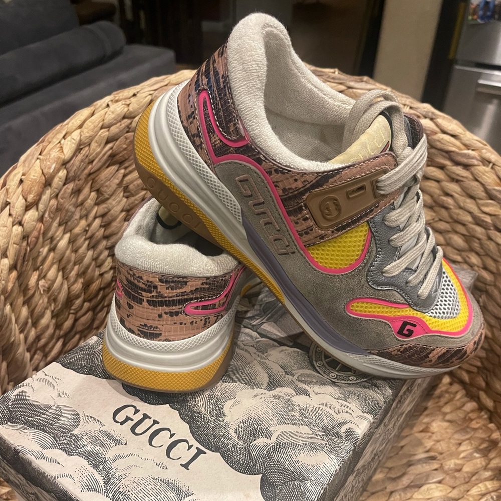 GUCCI ULTRAPACE SNEAKERS NIB - Picture 8 of 9